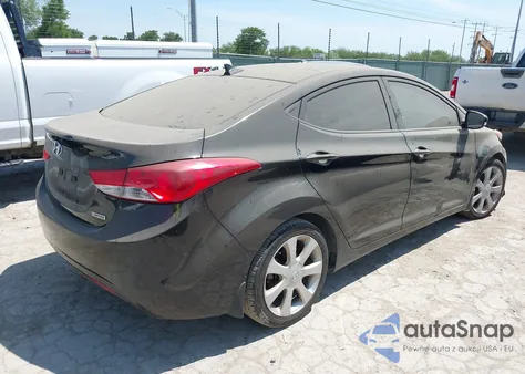 2013 Hyundai Elantra Limited from USA, damaged, VIN 5NPDH4AE7DH244104